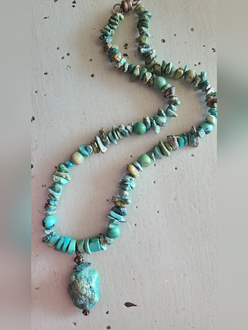 Turquoise Beaded Statement Necklace - Women Jewelry